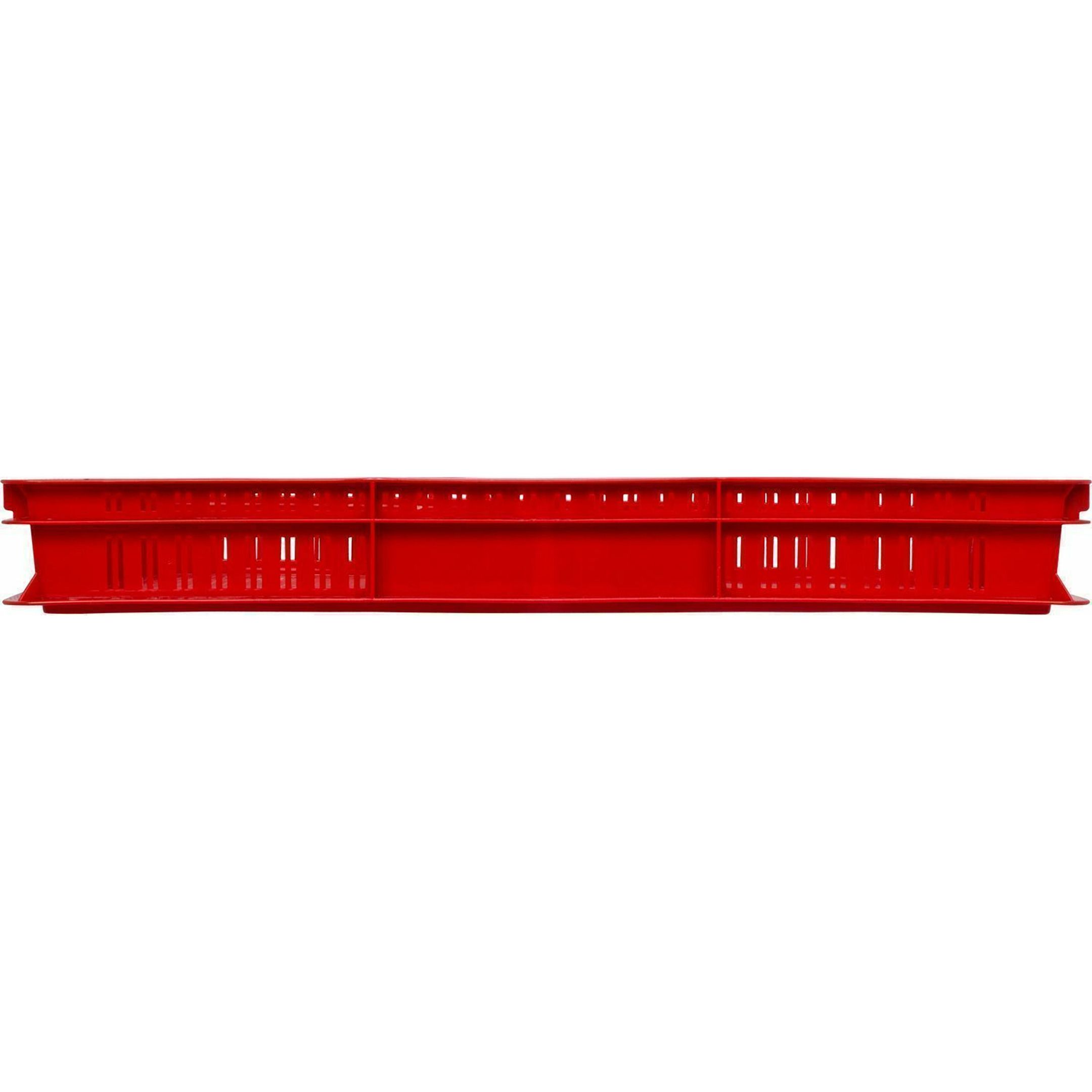Пластиковый ящик 75х400х600 (Арт.423), без крышки (Красный)